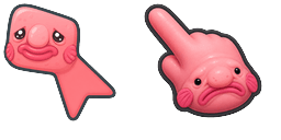Cursor preview: Blooket Blobfish - 53 - cute-cursor.com