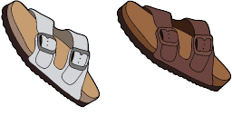Cursor preview: Arizona Buckle Sandals - 59 - cute-cursor.com
