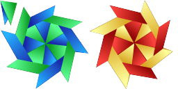 Cursor preview: Origami Beyblade - 57 - cute-cursor.com