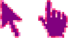 Cursor preview: Pixel Candy - 59 - cute-cursor.com