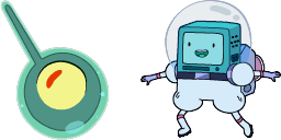 Cursor preview: BMO & Olive - 60 - cute-cursor.com
