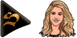 Cursor preview: Shakira - 61 - cute-cursor.com