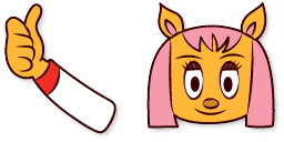 Cursor preview: Cute Cursor Pack - Paula Fox Thumbs Up - 56 - cute-cursor.com