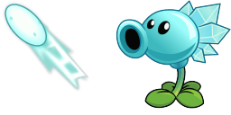 Cursor preview: Snow Pea - 54 - cute-cursor.com
