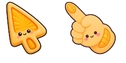 Cursor preview: Mango Daifuku - 54 - cute-cursor.com