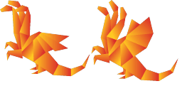 Cursor preview: Origami Hydra - 59 - cute-cursor.com