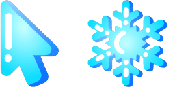 Cursor preview: Snowflake - 62 - cute-cursor.com