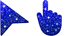 Cursor preview: Royal Blue Glitter - 64 - cute-cursor.com