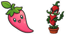 Cursor preview: Capsakid and Scovillain - 58 - cute-cursor.com