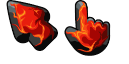 Cursor preview: Burning Charcoal Wood - 55 - cute-cursor.com