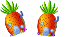 Cursor preview: Spongebob Cute Mouse - 60 - cute-cursor.com