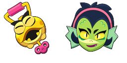 Cursor preview: Brawl Stars Willow and Tadpole Lantern - 60 - cute-cursor.com