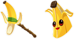 Cursor preview: Peely - 56 - cute-cursor.com