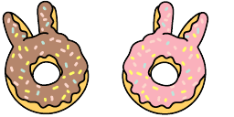 Cursor preview: Easter Donuts - 55 - cute-cursor.com