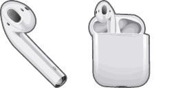 Cursor preview: AirPods Audio Pack - 1 - cute-cursor.com