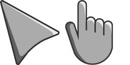 Cursor preview: Cool Gray - 65 - cute-cursor.com