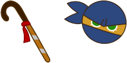 Cursor preview: Ninja Cookie Cursor Pack - 62 - cute-cursor.com