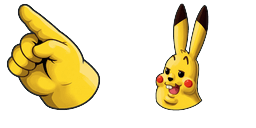 Cursor preview: Yellow Chungus Mouse - 63 - cute-cursor.com