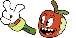 Cursor preview: Cuphead Cute Cursor Pack - 64 - cute-cursor.com