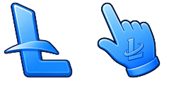 Cursor preview: Electric Blue L - 66 - cute-cursor.com