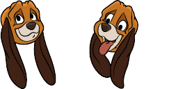 Cursor preview: Copper Hound - 64 - cute-cursor.com
