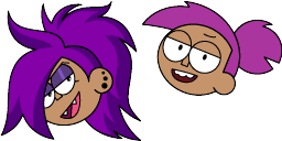 Cursor preview: Enid and Turbo - 66 - cute-cursor.com