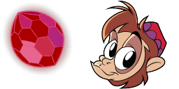 Cursor preview: Abu Monkey - 65 - cute-cursor.com