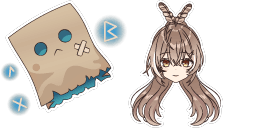 Cursor preview: Nanashi Mumei - 64 - cute-cursor.com