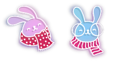 Cursor preview: Bunnies - 65 - cute-cursor.com