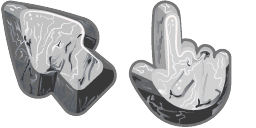 Cursor preview: Black Marble Stone - 65 - cute-cursor.com