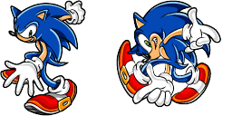 Cursor preview: Sonic Adventure - 64 - cute-cursor.com