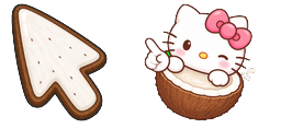 Cursor preview: Hello Kitty Coconut - 64 - cute-cursor.com