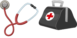 Cursor preview: Doctor Stethoscope - 64 - cute-cursor.com
