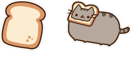 Cursor preview: Pusheen Mouse Pack - 64 - cute-cursor.com