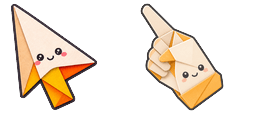 Cursor preview: Ivory Blaze Fold - 66 - cute-cursor.com