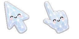Cursor preview: Cute Stylish Modern Moonstone Crystal - 65 - cute-cursor.com
