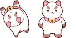 Cursor preview: PuppyCat Space Outlaw - 63 - cute-cursor.com