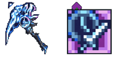 Cursor preview: Terraria Chronomancers Scythe Haste Buff - 63 - cute-cursor.com