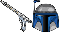 Cursor preview: Star Wars Jango Fett Blaster - 65 - cute-cursor.com