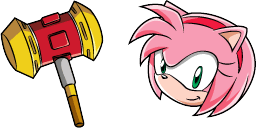 Cursor preview: Amy Rose - 10 - cute-cursor.com