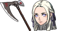 Cursor preview: Custom Cursor Edelgard and Axe Fire Emblem Pack - 66 - cute-cursor.com