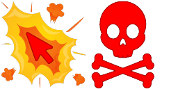 Cursor preview: Explosive Prank Cursors - 30 - cute-cursor.com