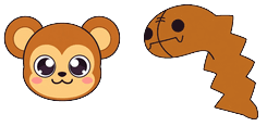 Cursor preview: Amber Fiddles - 67 - cute-cursor.com