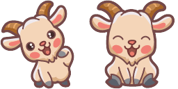 Cursor preview: Customized Goat - 66 - cute-cursor.com