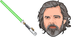 Cursor preview: Luke Green Lightsaber - 66 - cute-cursor.com