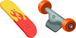 Cursor preview: Skateboard Deck - 66 - cute-cursor.com
