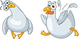 Cursor preview: Seagull - 66 - cute-cursor.com