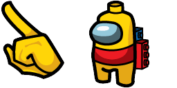 Cursor preview: Lego Crewmate - 66 - cute-cursor.com