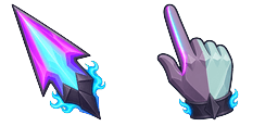 Cursor preview: Pokemon Horizons Amethio Ceruledge Blade - 66 - cute-cursor.com