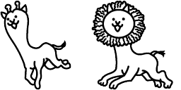 Cursor preview: Battle Cats Custom Mouse Cursor Pack - 67 - cute-cursor.com